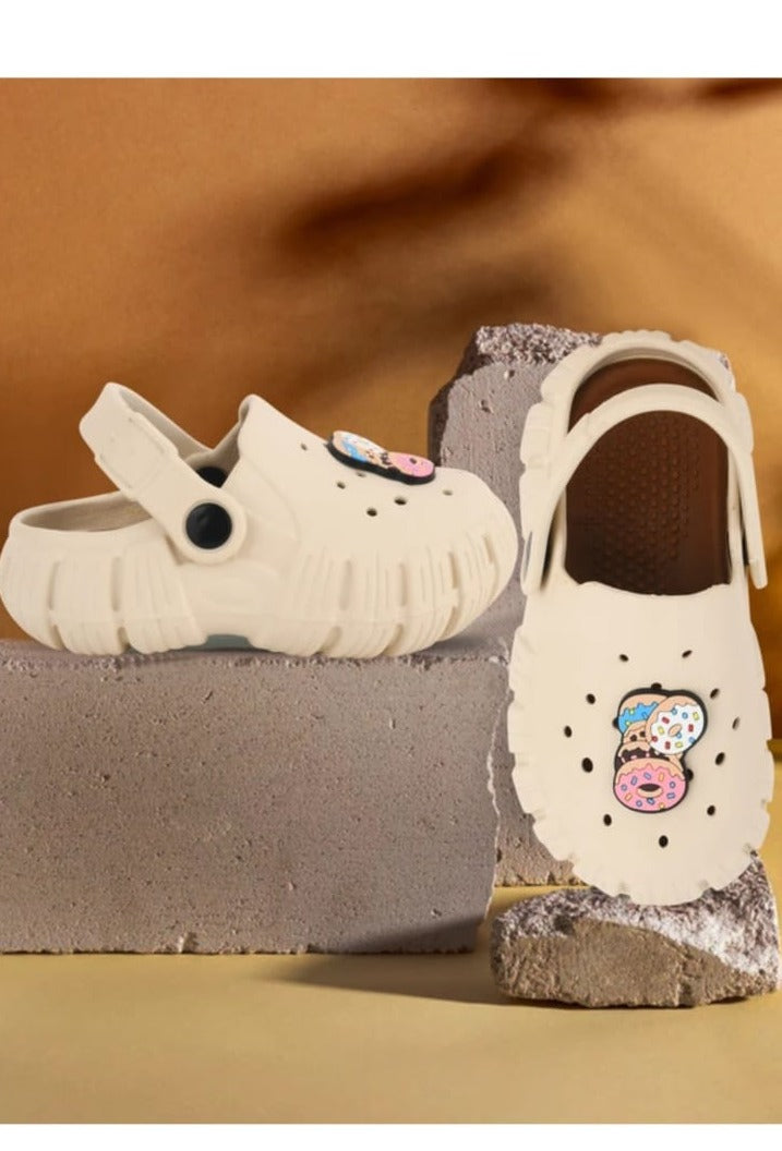 White Charm Clogs